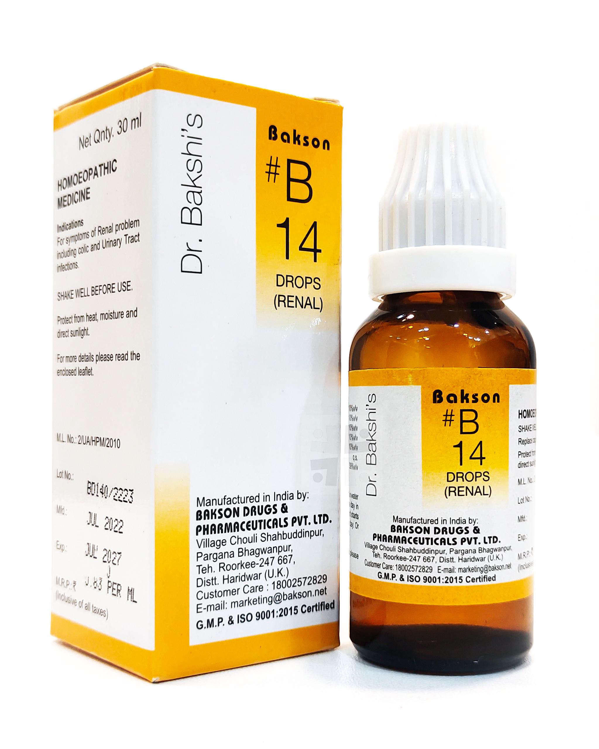 Bakson B14 Drops 30ml